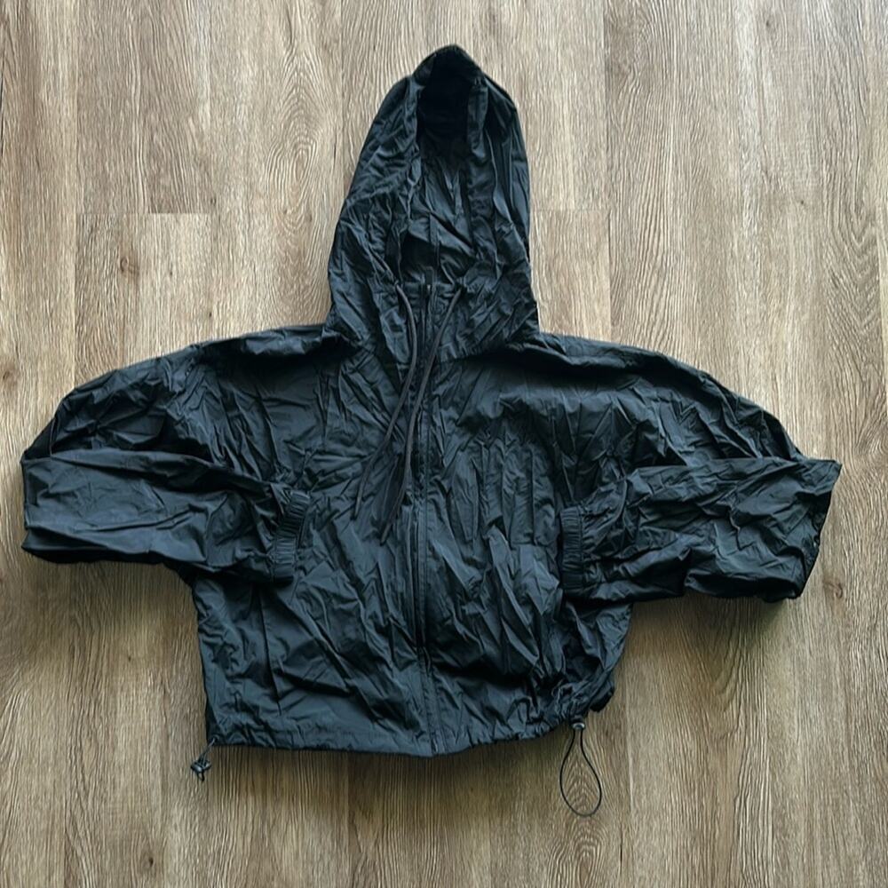 All In Motion Cropped Hooded Windbreaker